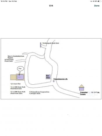 5 Cent Residential Land for Sale at Thiruvananthapuram Budget - 900000 Cent